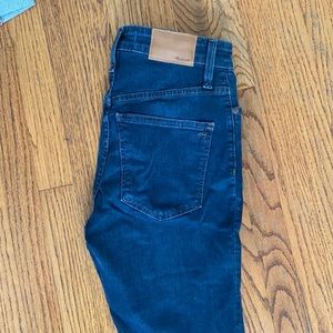 Madewell Size 25 High Rise Skinny Jeans Dark Wash